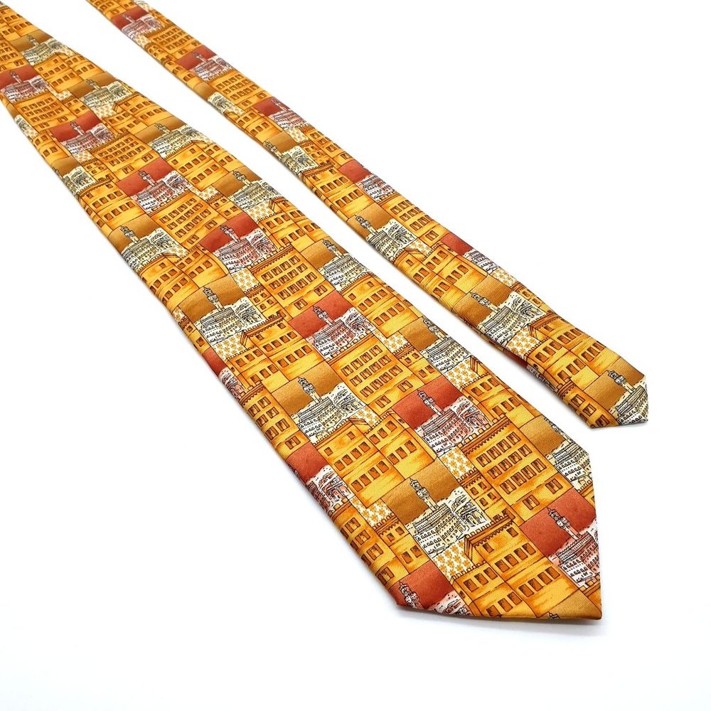 Fantaise Italiane Mens Italian Designer Necktie Accessory Office Work Casual - Picture 1 of 5